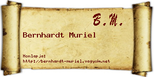 Bernhardt Muriel névjegykártya